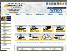 Tablet Screenshot of apexequipment.com